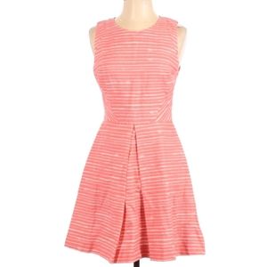 TU NEW GAP pink white stripe linen cotton